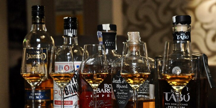 Rumová degustace: ochutnejte 5 druhů včetně nejlepšího rumu světa