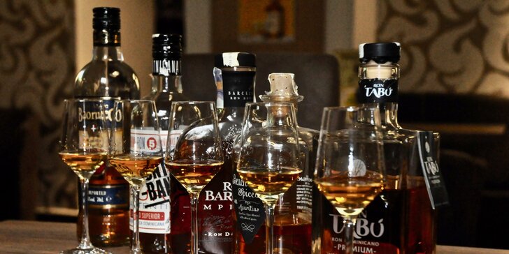 Rumová degustace: ochutnejte 5 druhů včetně nejlepšího rumu světa