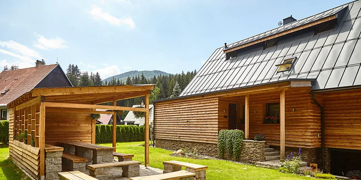Zimní či jarní pobyt v moderním apartmánu v Harrachově pro partu či rodinu