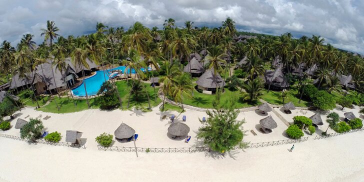 Exotický 4* resort na Zanzibaru: 6–12 nocí, polopenze, obrovský bazén