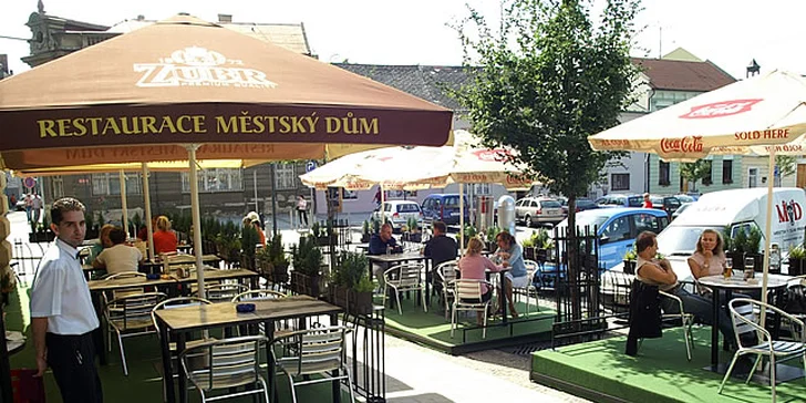 Dva rumpsteaky a speciální pečené brambory
