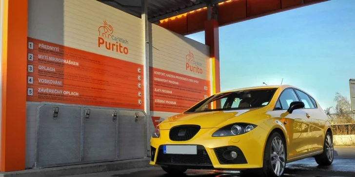 Bezkontaktní automytí s nabitou VIP kartou v hodnotě 240–7000 Kč