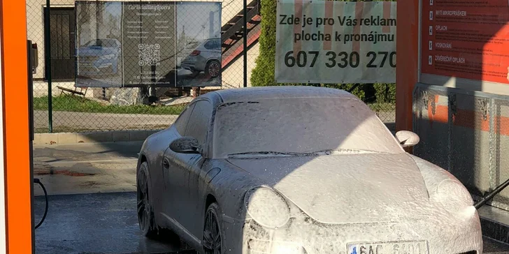 Bezkontaktní automytí s nabitou VIP kartou v hodnotě 240–7000 Kč