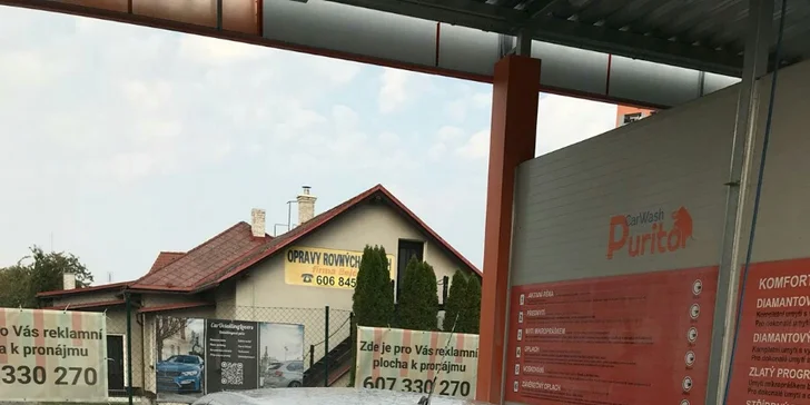 Bezkontaktní automytí s nabitou VIP kartou v hodnotě 240–7000 Kč