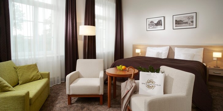 Luxusní lázeňský pobyt s procedurami v 4* hotelu ve Františkových Lazních