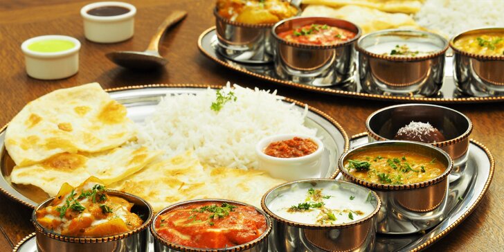 Indické degustační menu pro 2 v masové i vegetariánské verzi