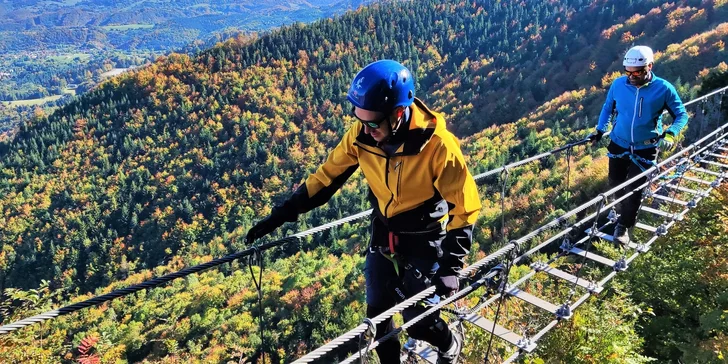 Skupinové ferratové kurzy s certifikovaným instruktorem na Slovensku pro pokročilé