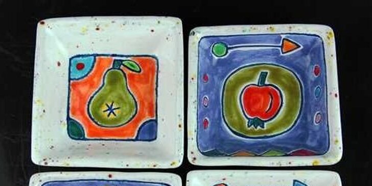 Malování originální keramiky Maříž®: 1 nebo 4 misky v dílně v Praze či Maříži