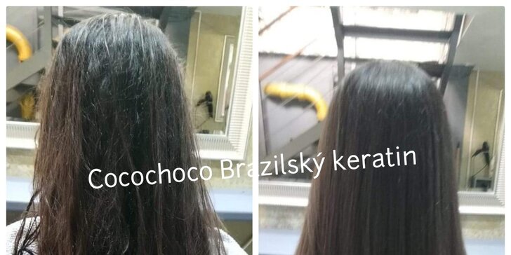 Aplikace brazilského keratinu Cocochoco se střihem pro všechny délky vlasů