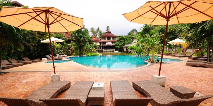 7-14 nocí v exotickém resortu v Thajsku, 2 bazény, 200 m od pláže na ostrově Krabi