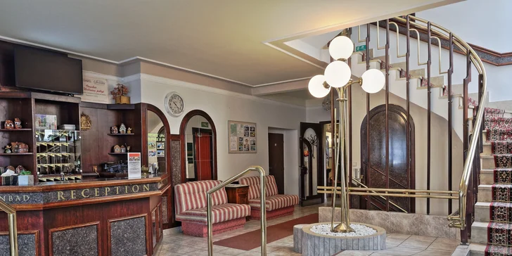 Odpočinek v klidné části Mariánských Lázní: hotel s polopenzí i s wellness procedurami
