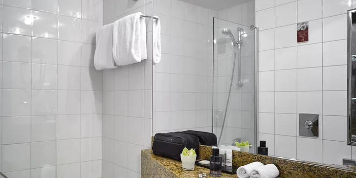 Samozřejmostí je moderně vybavená koupelna s vanou a toaleta. 