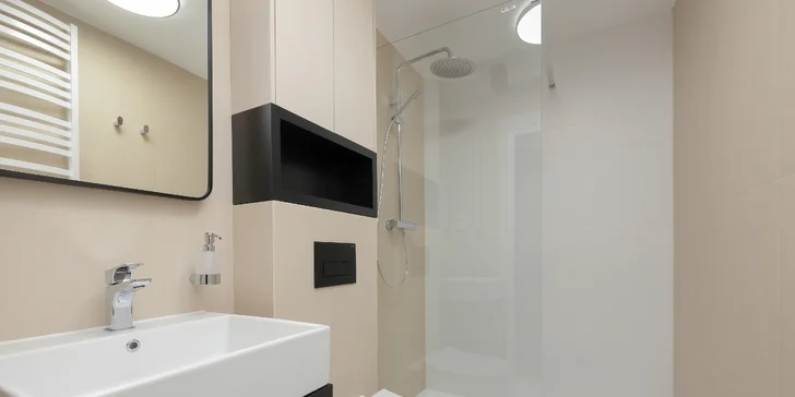 Jednoizbový apartmán Studio je ideálnou voľbou pre hostí, ktorí ocenia šikovne riešený priestor.