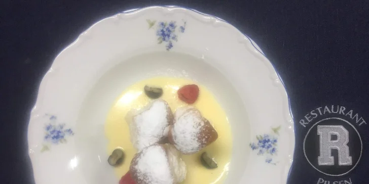 3chodové menu pro dva v centru Plzně: kachní paštika, panenka i dezert