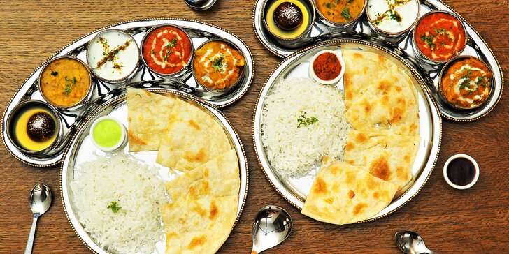 Indické degustační menu pro 2 v masové i vegetariánské verzi