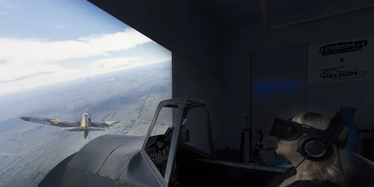 Pilotem za 2. světové války na leteckém bojovém simulátoru