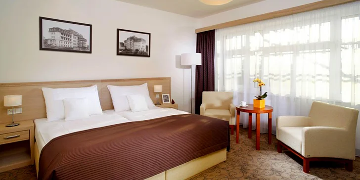 Luxusní lázeňský pobyt s procedurami v 4* hotelu ve Františkových Lazních