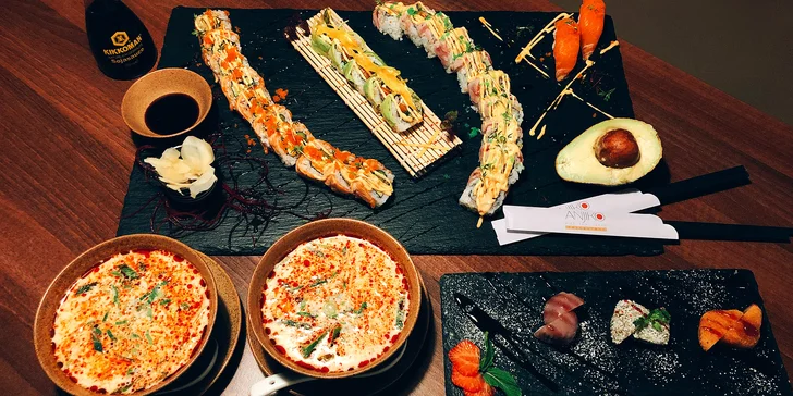 Vábivé vůně východu: vietnamské menu s polévkou a sushi pro 2 osoby