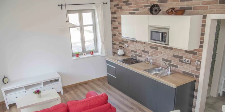 Moderní apartmán na Vysočině pro 4 osoby: pár dní v Jitkovském mlýně