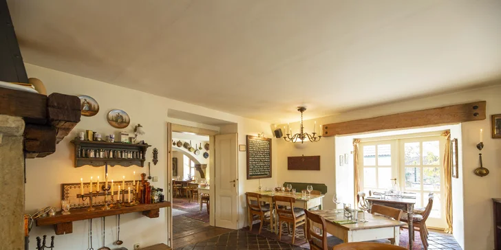 Dárkový voucher na cokoli z menu oceňované venkovské restaurace