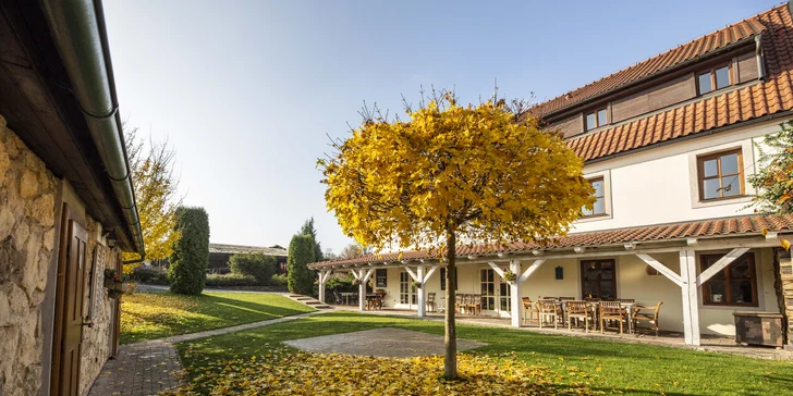 Pobyt blízko Okoře pro 2 osoby se snídaní a poukazem do restaurace