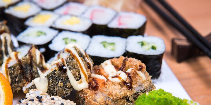 Pochutnejte si na sushi: sety s tuňákem, úhořem i červeným kaviárem