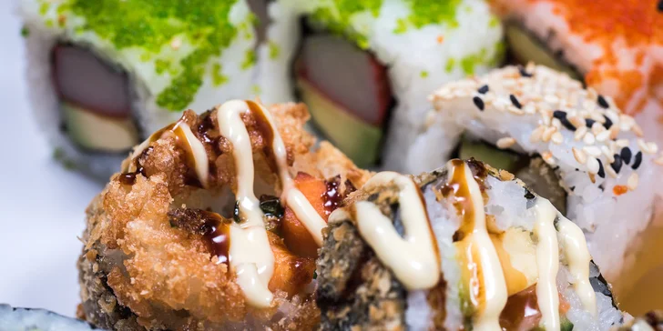 Pochutnejte si na sushi: 30, 49 i 69 ks s tuňákem, úhořem i červeným kaviárem