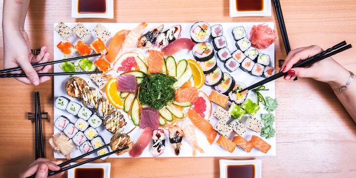 Pochutnejte si na sushi: sety s tuňákem, chobotnicí, úhořem i červeným kaviárem