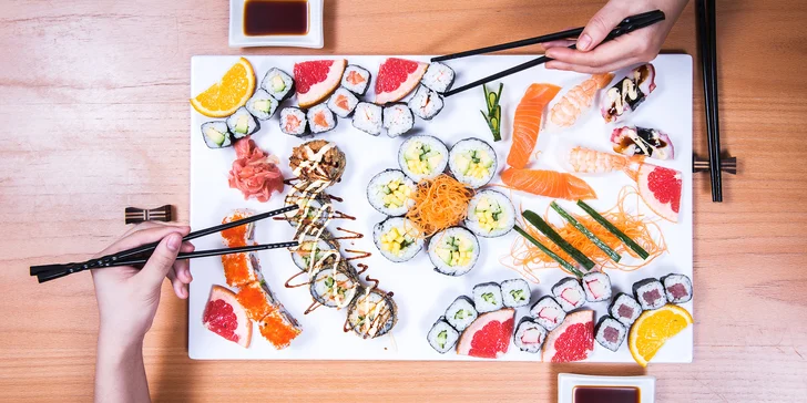 Pochutnejte si na sushi: 30, 49 i 69 ks s tuňákem, úhořem i červeným kaviárem