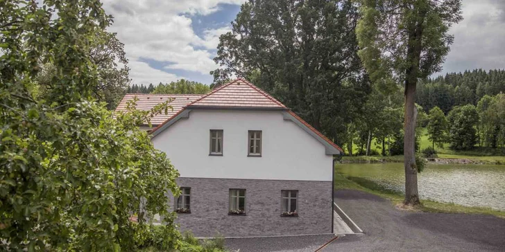 Moderní apartmán na Vysočině pro 4 osoby: pár dní v Jitkovském mlýně