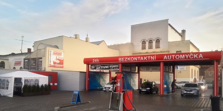 Poukazy na služby automyčky v centru Prostějova od 600 do 2500 Kč