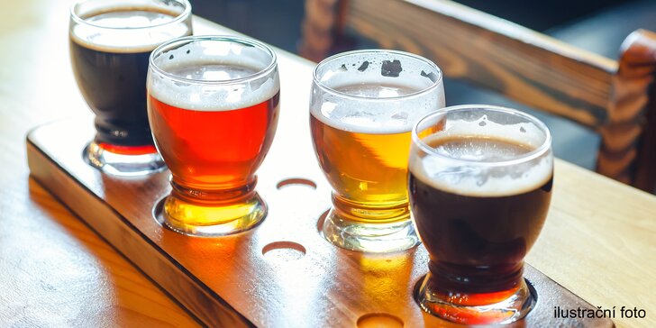 Pro milovníky piva: degustace 8 druhů piv s výkladem sládka