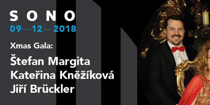 Vánoční koncert Štefana Margity s Kateřinou Kněžíkovou a Jiřím Brücklerem