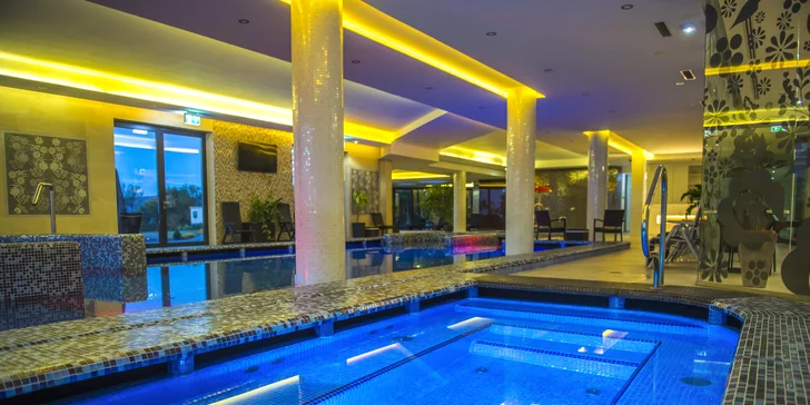 Rozsiahle hotelové wellness centrum má rozlohu 420 m².