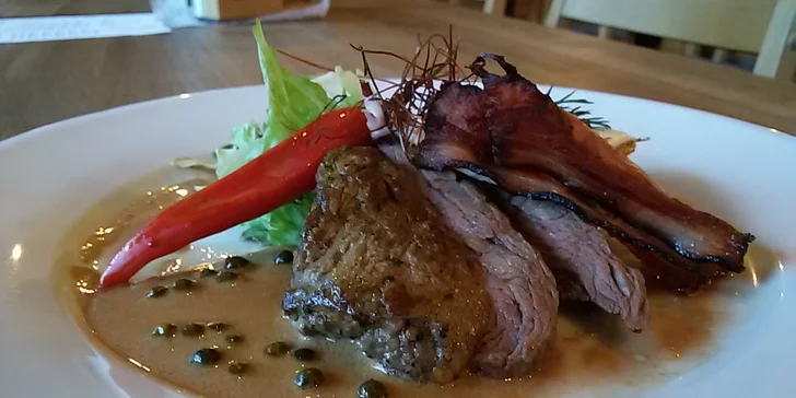 Steak v liberecké restauraci Plaudit: hovězí, panenka či filátko včetně přílohy