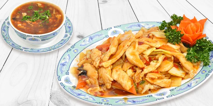 Pochutnejte si exoticky: čínské menu pro 2 osoby v restauraci Shanghai