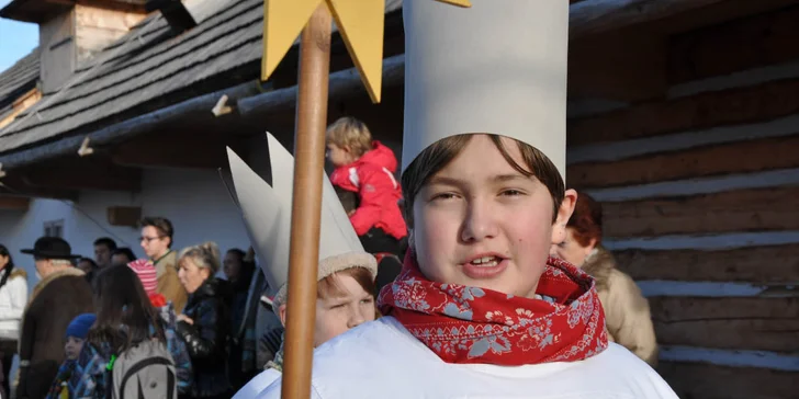 Tříkrálová koleda ve skanzenu v Kouřimi: zpívání koled, dílničky a tradice