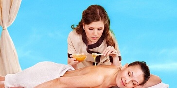 Luxusní medová detoxikační masáž se zábalem