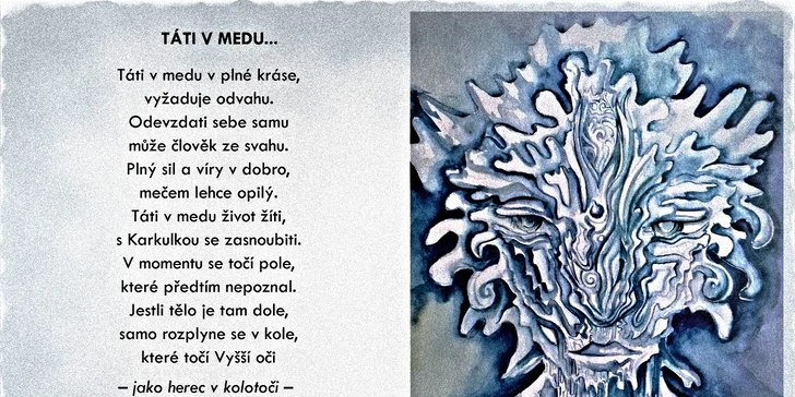 Vstupenka na scénické čtení básnické sbírky v rytmu bubnů
