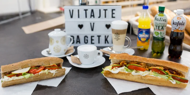 Nadupaný sendvič alebo raňajkové menu v Bagetke
