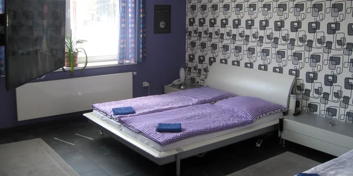 Apartmán až pro 8 osob v rodinném penzionu kousek od centra Českého Krumlova