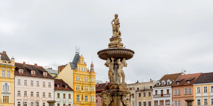 Pobyt v centru Budějovic, snídaně, prohlídka pivovaru i dítě zdarma