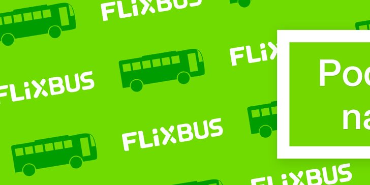 25–40% sleva na jízdenky FlixBus: linka Český Krumlov – České Budějovice – Praha i zpět
