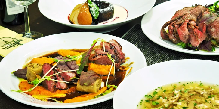 4chodové menu v restauraci oceněné nejvyšším počtem hvězd od Pohlreicha