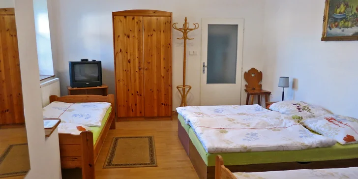 Aktivní pobyt s rodinou nebo partou přátel ve venkovské chalupě u Bechyně