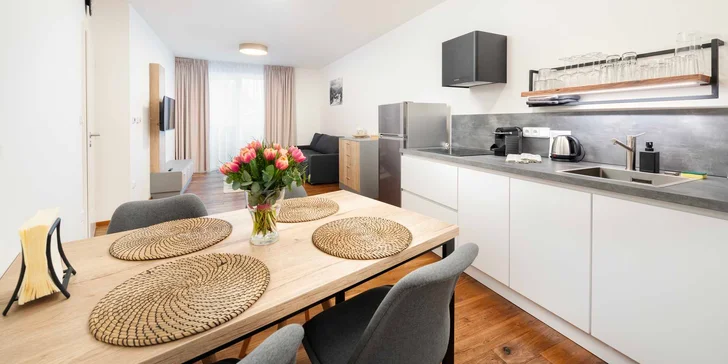 Zabydlíte se v apartmánech pro 2-6 osob.