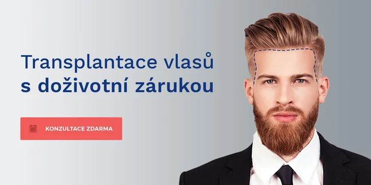 Záloha na bezbolestnou transplantaci vlasů v Istanbulu vč. cesty a hotelu