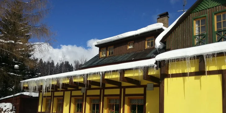 Zimní nebo jarní pobyt ve Špindlu: polopenze, volný vstup do wellness
