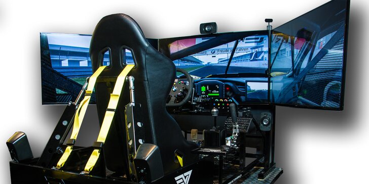 Jízda na promakaném simulátoru závodního auta pro 1 - 4 řidičů