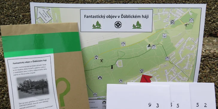 Prozkoumejte Ďáblický háj: venkovní úniková hra Fantastický objev až pro 6 osob